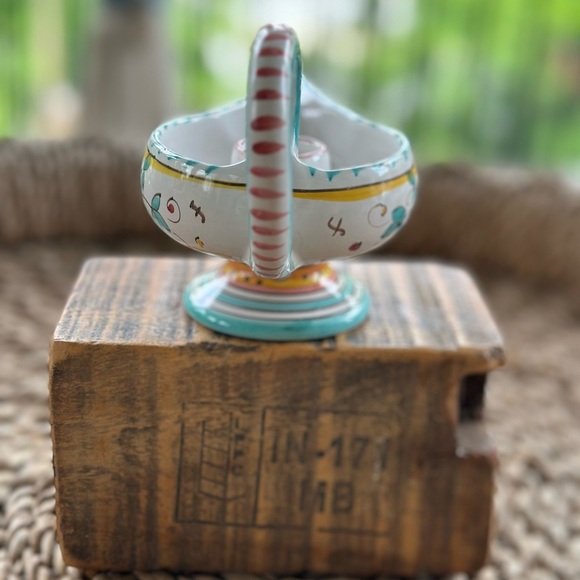 Italian Pottery Aladdin Lamp Candle Holder - Picture 4 of 12